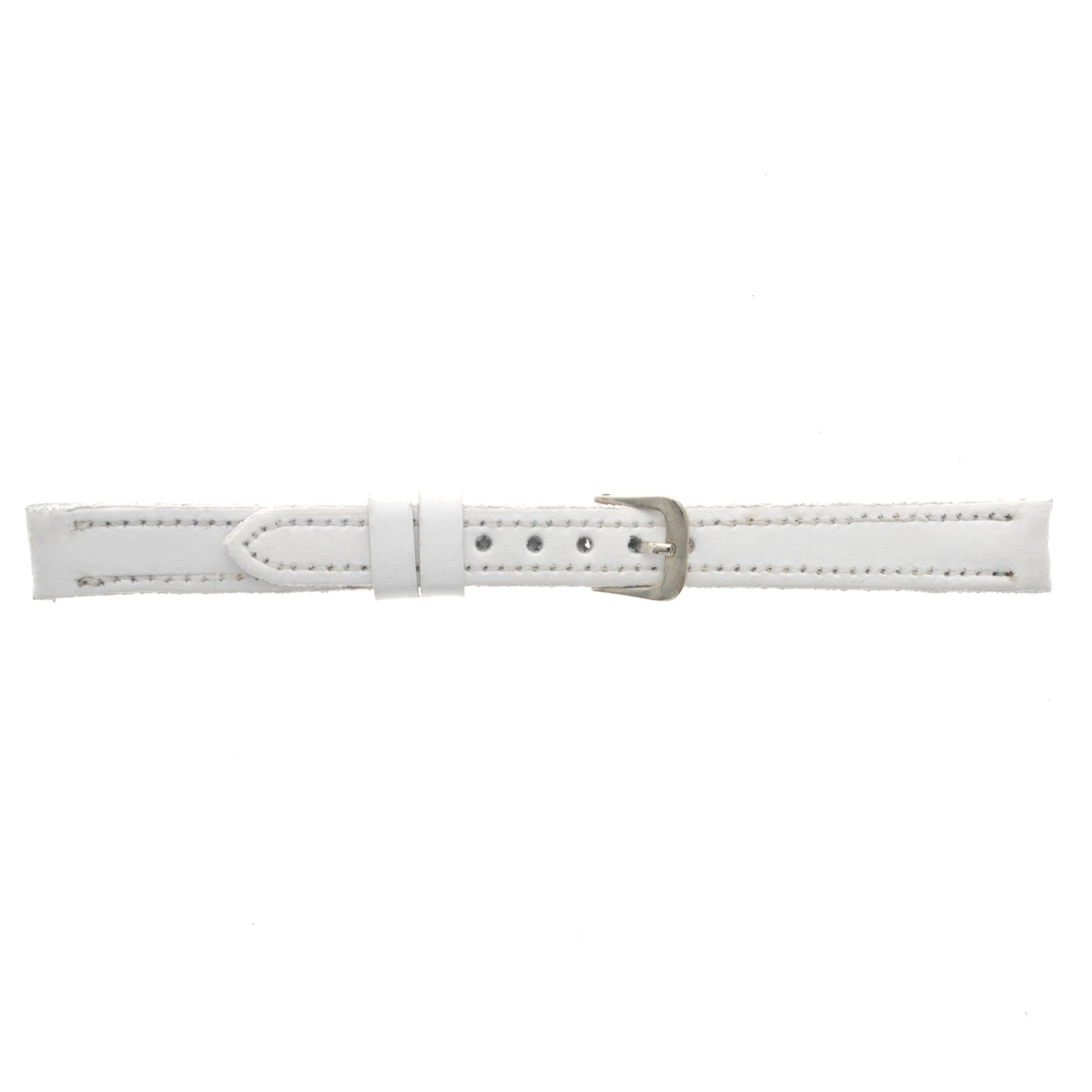 Malla para Reloj Pulsera, Cuero Luppi 12 MM Blanco