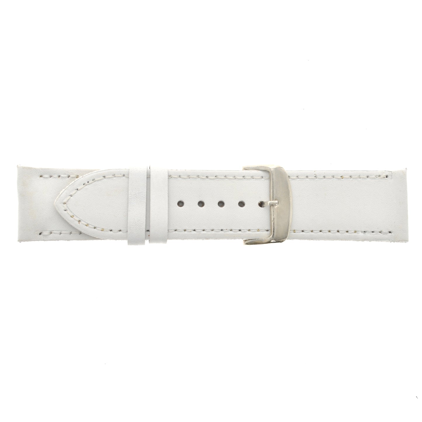 Malla para Reloj Pulsera, Cuero Luppi 24 MM Blanco