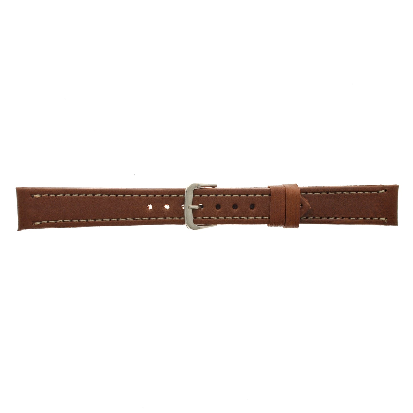 Malla para Reloj Pulsera, Cuero Luppi 16 MM Marrón Claro