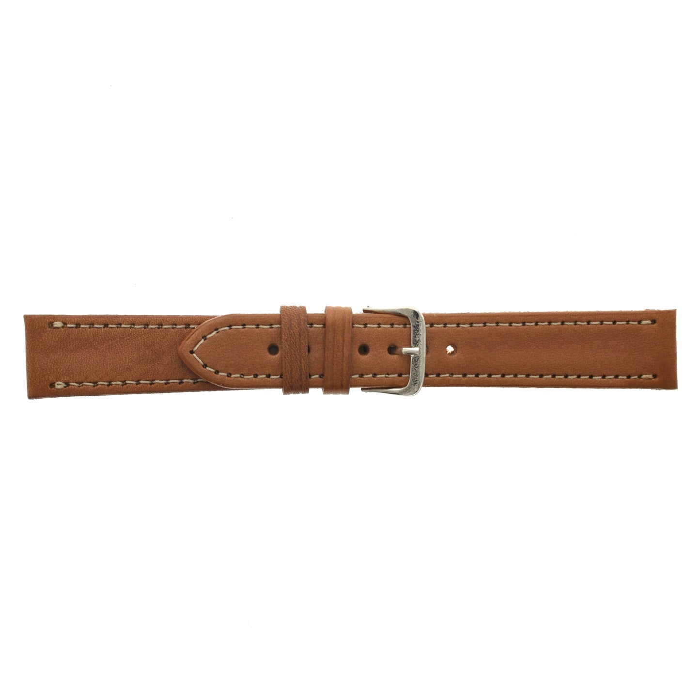 Malla para Reloj Pulsera, Cuero Luppi 18 MM Marrón Claro