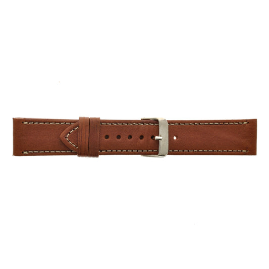 Malla para Reloj Pulsera, Cuero Luppi 20 MM Marrón Claro