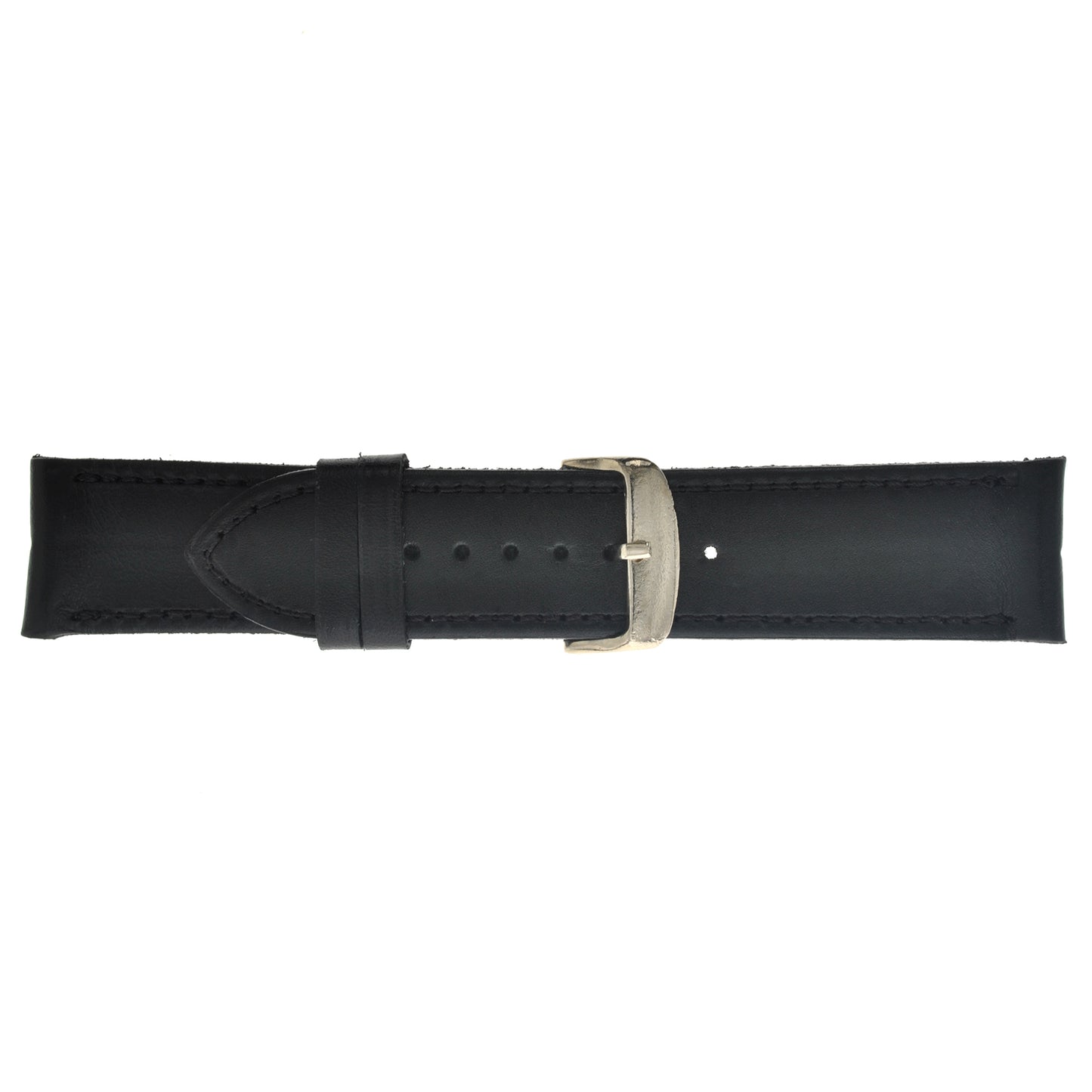 Malla para Reloj Pulsera, Cuero Luppi 24 MM Negro