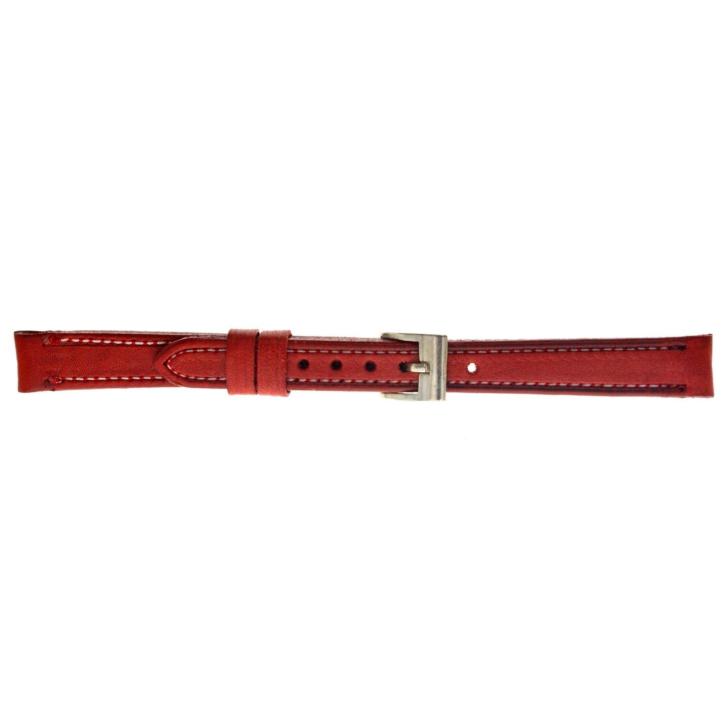 Malla para Reloj Pulsera, Cuero Luppi 12 MM Rojo