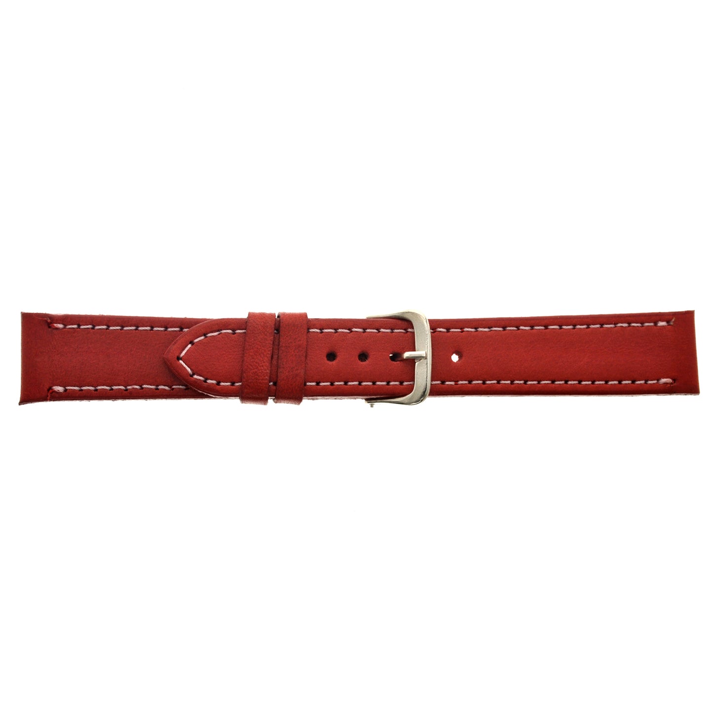 Malla para Reloj Pulsera, Cuero Luppi 18 MM Rojo