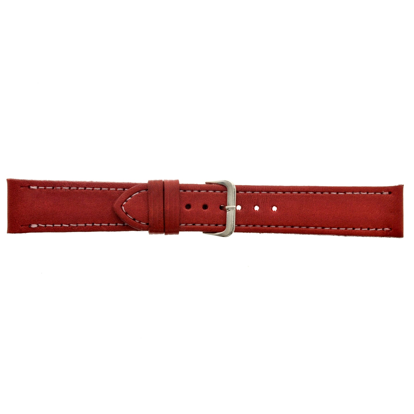 Malla para Reloj Pulsera, Cuero Luppi 20 MM Rojo