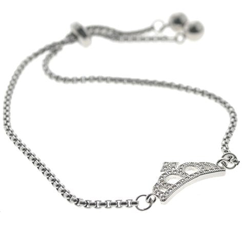 Pulsera tennis acero T-Swarovski dije corona con cubic D&K - 600TN-26